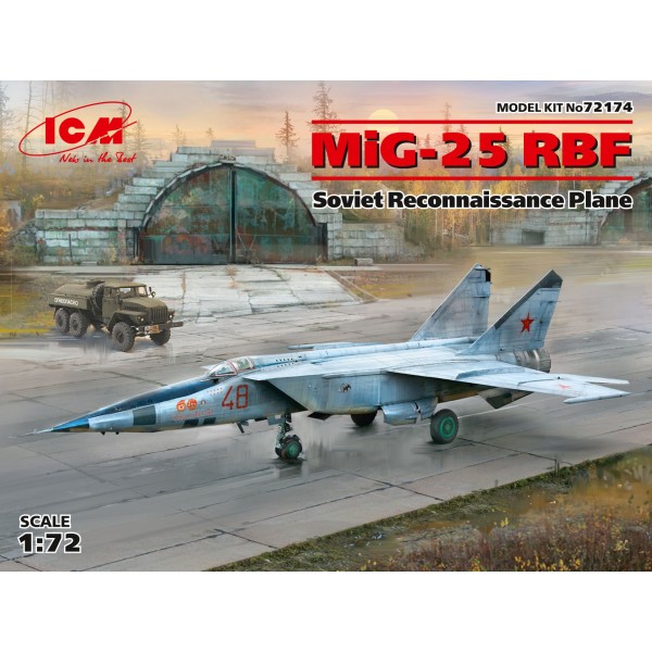 συναρμολογουμενα μοντελα αεροπλανων - συναρμολογουμενα μοντελα - 1/72 MiG-25 RBF Soviet Reconnaissance Plane ΑΕΡΟΠΛΑΝΑ