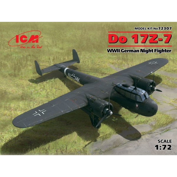 συναρμολογουμενα μοντελα αεροπλανων - συναρμολογουμενα μοντελα - 1/72 Do 17Z-7 WWII GERMAN BOMBER ΑΕΡΟΠΛΑΝΑ