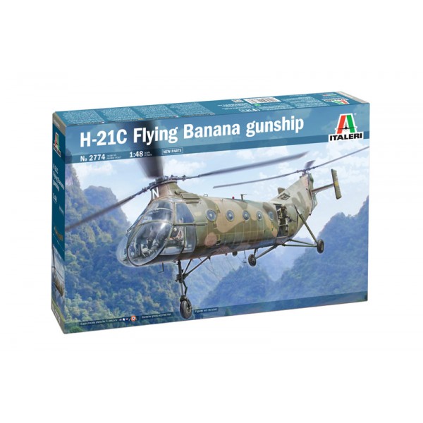 συναρμολογουμενα ελικοπτερα - συναρμολογουμενα μοντελα - 1/48 H-21C FLYING BANANA GUNSHIP ΕΛΙΚΟΠΤΕΡΑ