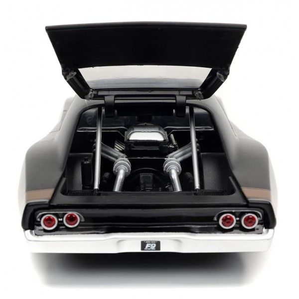 ετοιμα μοντελα αυτοκινητων - ετοιμα μοντελα - 1/24 DOM 'S DODGE CHARGER WIDEBODY PRIMER BLACK 1968 ''FAST & FURIOUS 9'' ΑΥΤΟΚΙΝΗΤΑ