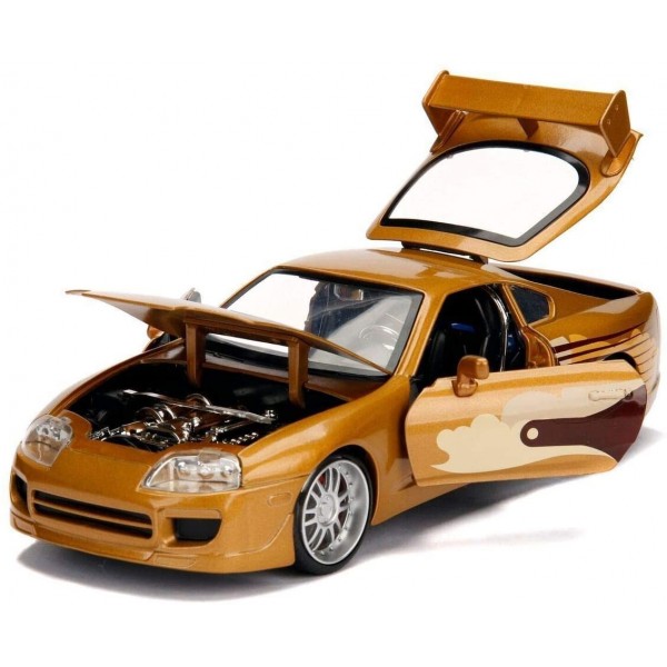 ετοιμα μοντελα αυτοκινητων - ετοιμα μοντελα - 1/24 SLAP JACK 'S TOYOTA SUPRA GOLD 1993 ''FAST & FURIOUS 2'' ΑΥΤΟΚΙΝΗΤΑ
