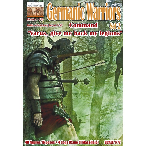 συναρμολογουμενες φιγουρες - συναρμολογουμενα μοντελα - 1/72 Germanic Warriors Set 2 (Command) ''Varus give me back my legions'' Battle Of Teutoburg Forest, 9 A.D. ΦΙΓΟΥΡΕΣ