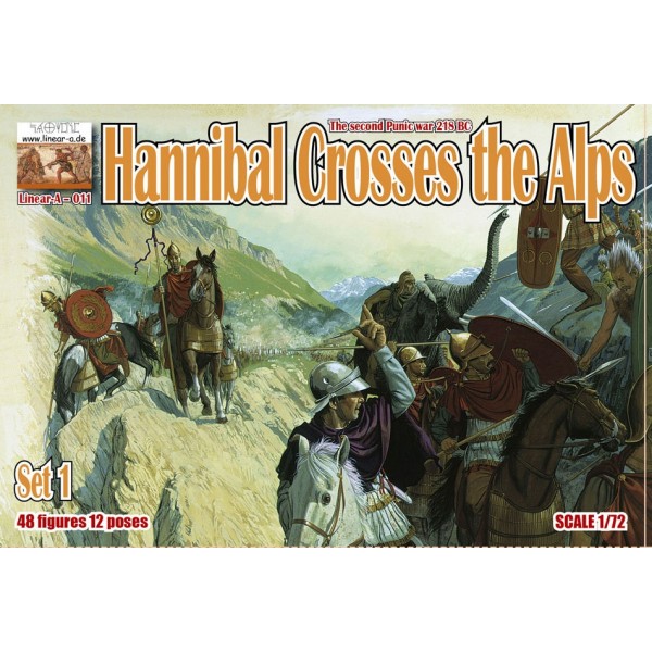 συναρμολογουμενες φιγουρες - συναρμολογουμενα μοντελα - 1/72 Hannibal Crosses the Alps Set 1 The Second Punic War 218 B.C. ΦΙΓΟΥΡΕΣ