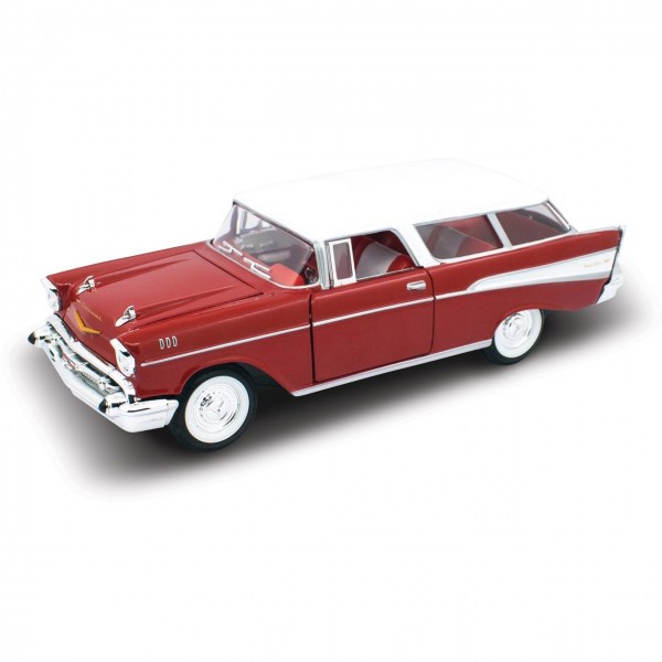 ετοιμα μοντελα αυτοκινητων - ετοιμα μοντελα - 1/24 CHEVROLET NOMAD RED w/ WHITE ROOF 1957 ΑΥΤΟΚΙΝΗΤΑ