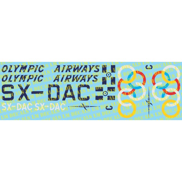 συναρμολογουμενες χαλκομανιες - συναρμολογουμενα μοντελα - 1/72 DOUGLAS DC-4 OLYMPIC AIRWAYS ΧΑΛΚΟΜΑΝΙΕΣ