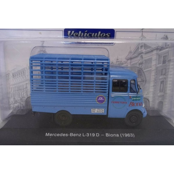 ετοιμα μοντελα λεωφορειων - ετοιμα μοντελα φορτηγων - ετοιμα μοντελα - 1/43 MERCEDES BENZ L319 D TRUCK ''Biona'' 1963 LIGHT BLUE ΦΟΡΤΗΓΑ - ΛΕΩΦΟΡΕΙΑ