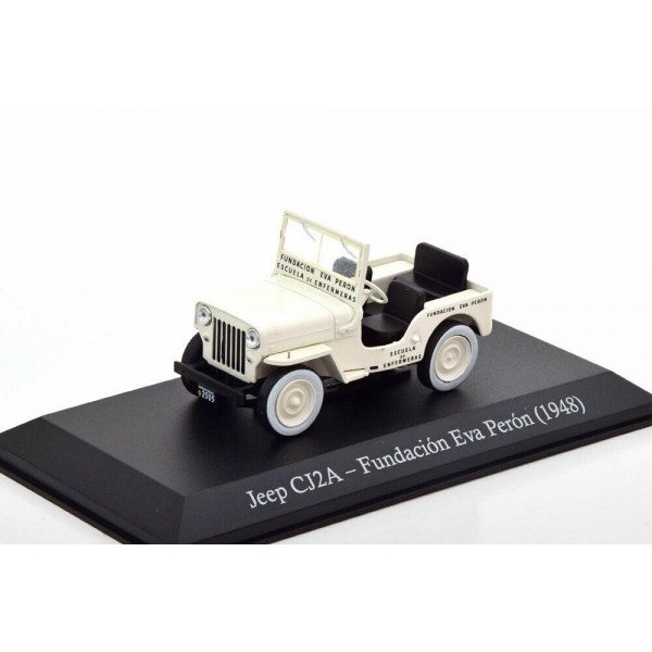 ετοιμα μοντελα αυτοκινητων - ετοιμα μοντελα - 1/43 JEEP CJ2A WILLYS ''Fundacion Eva Peron'' 1948 WHITE ΑΥΤΟΚΙΝΗΤΑ
