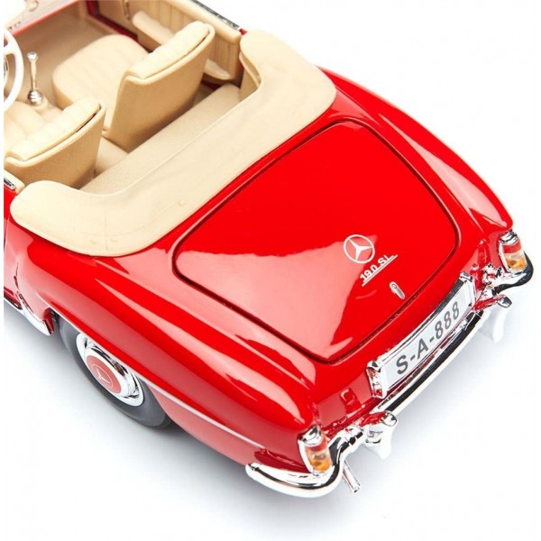 ετοιμα μοντελα αυτοκινητων - ετοιμα μοντελα - 1/18 MERCEDES BENZ 190SL CABRIOLET (W121) 1955 RED ΑΥΤΟΚΙΝΗΤΑ