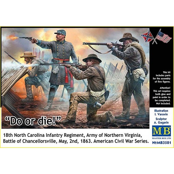 συναρμολογουμενες φιγουρες - συναρμολογουμενα μοντελα - 1/35 ''Do Or Die!'' 18th North Carolina Infantry Regiment of Northern Virginia at the battle of Chancellorsvill, May 2nd 1863, ACW/American Civil War ΦΙΓΟΥΡΕΣ