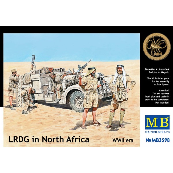 συναρμολογουμενες φιγουρες - συναρμολογουμενα μοντελα - 1/35 LRDG IN NORTH AFRICA ΦΙΓΟΥΡΕΣ  1/35