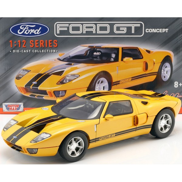 1/12 FORD GT CONCEPT 2004 YELLOW with BLACK STRIPES ΑΥΤΟΚΙΝΗΤΑ