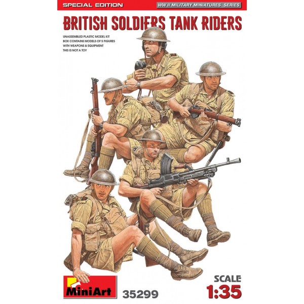 συναρμολογουμενες φιγουρες - συναρμολογουμενα μοντελα - 1/35 British Soldiers Tank Riders Special Edition ΦΙΓΟΥΡΕΣ