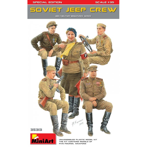συναρμολογουμενες φιγουρες - συναρμολογουμενα μοντελα - 1/35 SOVIET JEEP CREW SPECIAL EDITION ΦΙΓΟΥΡΕΣ