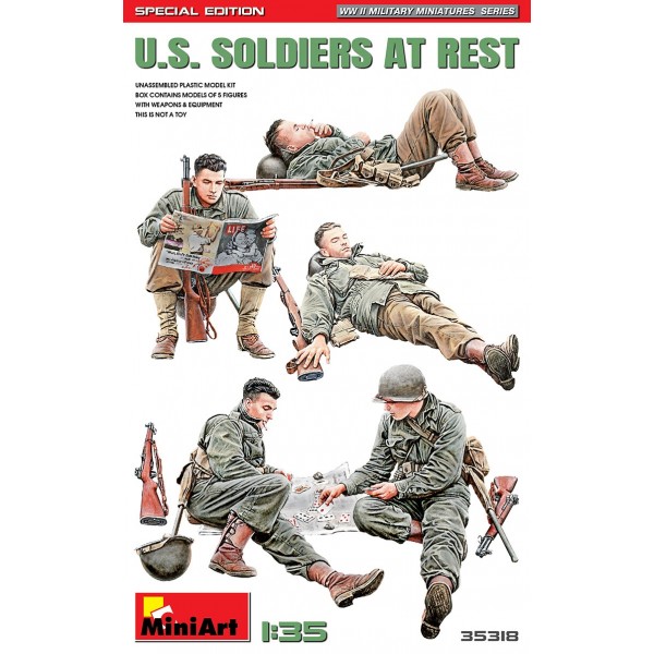 συναρμολογουμενες φιγουρες - συναρμολογουμενα μοντελα - 1/35 U.S. Soldiers at Rest Special Edition ΦΙΓΟΥΡΕΣ