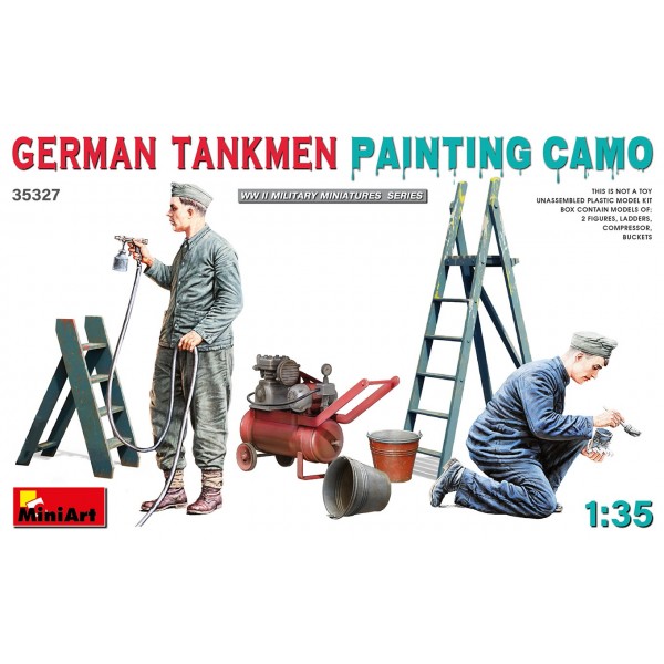 συναρμολογουμενες φιγουρες - συναρμολογουμενα μοντελα - 1/35 German Tankmen Painting Camo ΦΙΓΟΥΡΕΣ