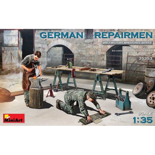 συναρμολογουμενες φιγουρες - συναρμολογουμενα μοντελα - 1/35 German Repairmen ΦΙΓΟΥΡΕΣ