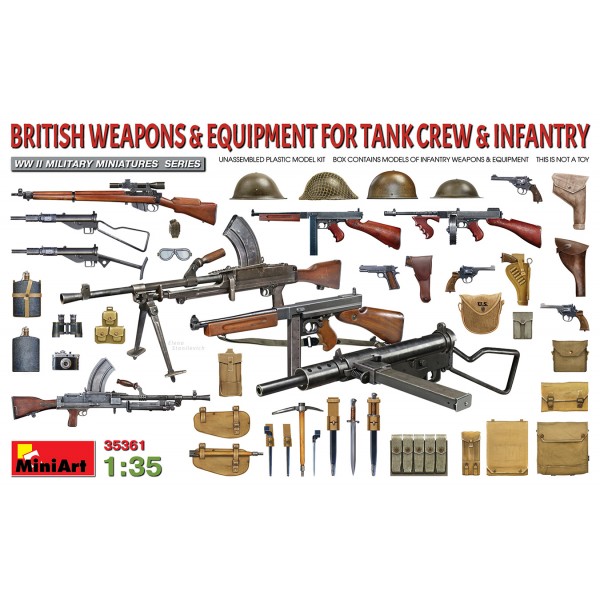 συναρμολογουμενες φιγουρες - συναρμολογουμενα στραιτωτικα αξεσοιυαρ - συναρμολογουμενα στραιτωτικα οπλα - συναρμολογουμενα στραιτωτικα οχηματα - συναρμολογουμενα μοντελα - 1/35 BRITISH WEAPONS & EQUIPMENT FOR TANK CREW & INFANTRY ΦΙΓΟΥΡΕΣ