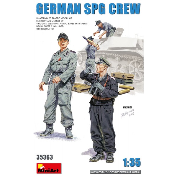 συναρμολογουμενες φιγουρες - συναρμολογουμενα μοντελα - 1/35 GERMAN SPG CREW ΦΙΓΟΥΡΕΣ