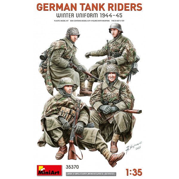 συναρμολογουμενες φιγουρες - συναρμολογουμενα μοντελα - 1/35 GERMAN TANK RIDERS WINTER UNIFORM 1944-45 ΦΙΓΟΥΡΕΣ