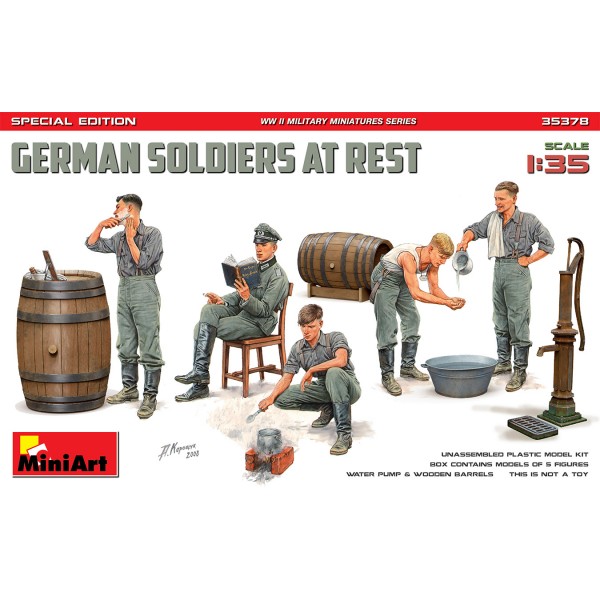 συναρμολογουμενες φιγουρες - συναρμολογουμενα μοντελα - 1/35 GERMAN SOLDIERS AT REST SPECIAL EDITION ΦΙΓΟΥΡΕΣ