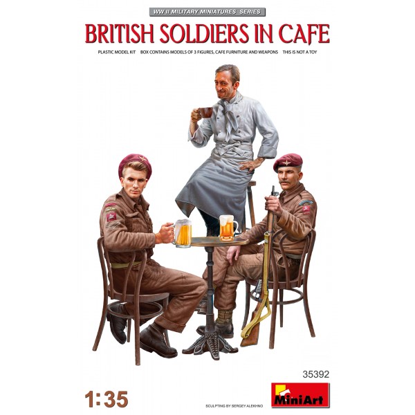 συναρμολογουμενες φιγουρες - συναρμολογουμενα μοντελα - 1/35 BRITISH SOLDIERS IN CAFE ΦΙΓΟΥΡΕΣ
