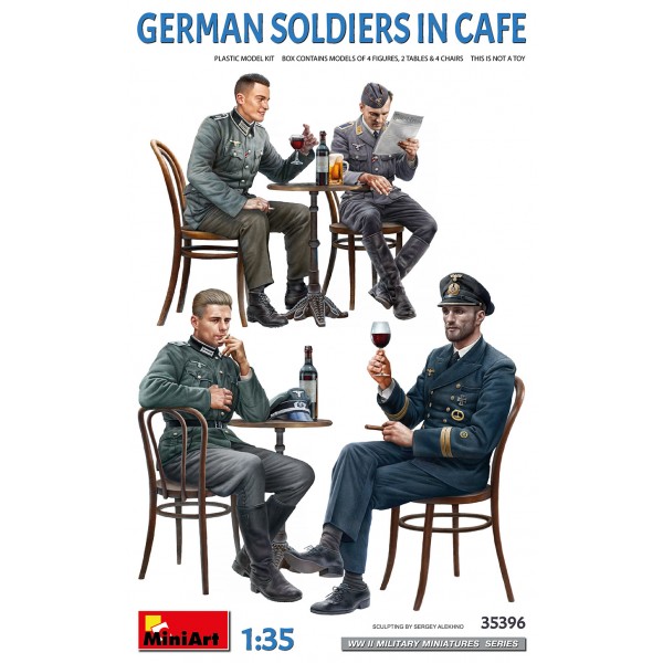 συναρμολογουμενες φιγουρες - συναρμολογουμενα μοντελα - 1/35 GERMAN SOLDIERS IN CAFE ΦΙΓΟΥΡΕΣ