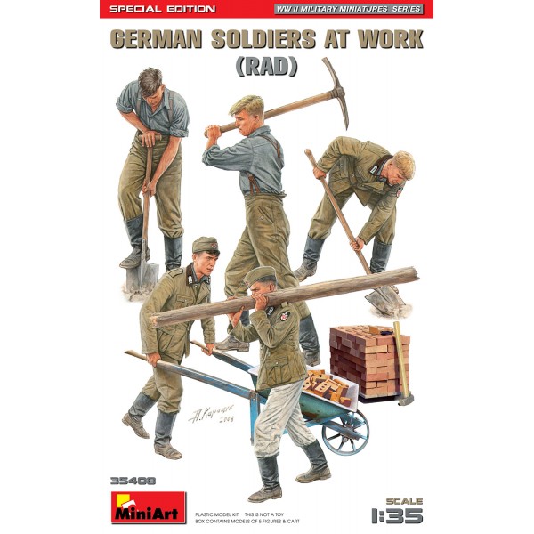 συναρμολογουμενες φιγουρες - συναρμολογουμενα μοντελα - 1/35 GERMAN SOLDIERS AT WORK (RAD) SPECIAL EDITION ΦΙΓΟΥΡΕΣ