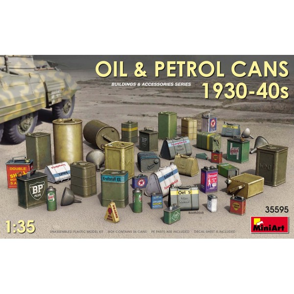 συναρμολογουμενα αξεσουαρ διοραματων - συναρμολογουμενα μοντελα - 1/35 OIL & PETROL CANS 1930-40s ΑΞΕΣΟΥΑΡ ΔΙΟΡΑΜΑΤΩΝ