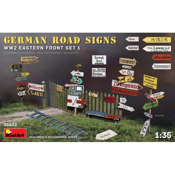 συναρμολογουμενα αξεσουαρ διοραματων - συναρμολογουμενα μοντελα - 1/35 GERMAN ROAD SIGNS WW2 (EASTERN FRONT SET 1) ΑΞΕΣΟΥΑΡ ΔΙΟΡΑΜΑΤΩΝ