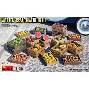 1/35 WOODEN CRATES WITH FRUIT