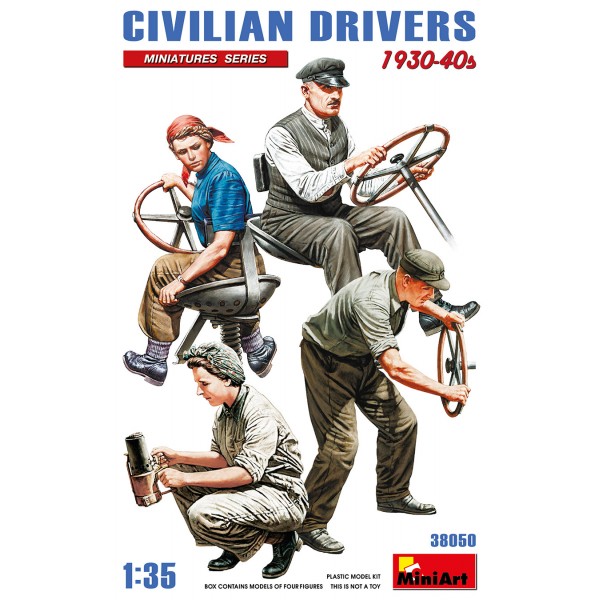 συναρμολογουμενες φιγουρες - συναρμολογουμενα μοντελα - 1/35 CIVILIAN DRIVERS 1930-40s ΦΙΓΟΥΡΕΣ