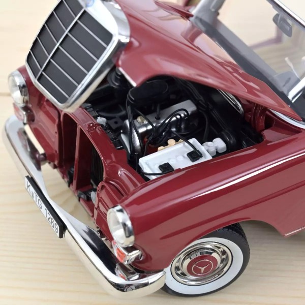 ετοιμα μοντελα αυτοκινητων - ετοιμα μοντελα - 1/18 MERCEDES BENZ 200 (W110) 1966 RED with OFF WHITE ROOF ΑΥΤΟΚΙΝΗΤΑ
