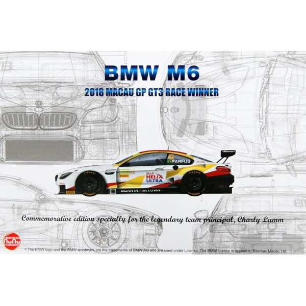 συναρμολογουμενα πολιτικα οχηματα - συναρμολογουμενα μοντελα - 1/24 BMW M6 2018 MACAU GP GT3 RACE WINNER ΠΟΛΙΤΙΚΑ ΟΧΗΜΑΤΑ