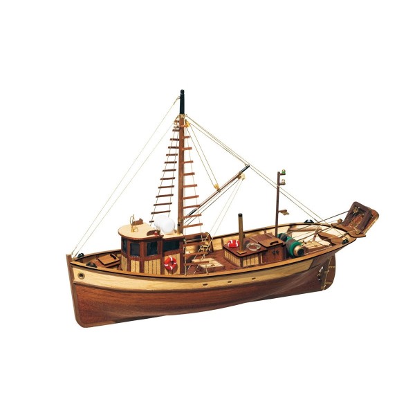 συναρμολογουμενα ξυλινα πλοια - συναρμολογουμενα μοντελα - 1/45 PALAMOS - INSHORE FISHING SHIP (Length 410mm) ΞΥΛΙΝΑ ΠΛΟΙΑ