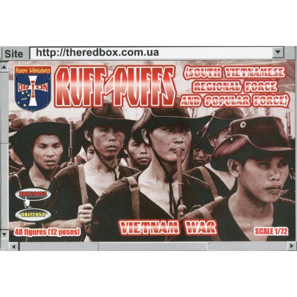 συναρμολογουμενες φιγουρες - συναρμολογουμενα μοντελα - 1/72 RUFF-PUFFS (SOUTH VIETNAMESE REGIONAL FORCEAND POPULAR FORCE) ΦΙΓΟΥΡΕΣ