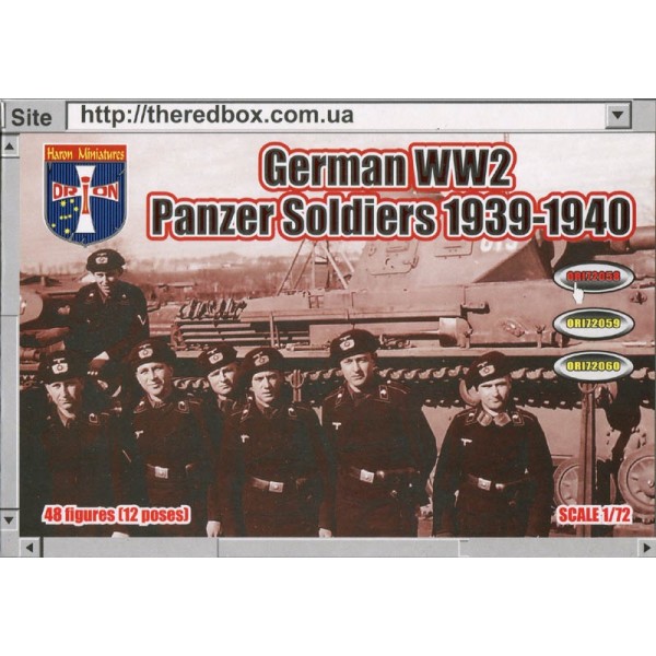 συναρμολογουμενες φιγουρες - συναρμολογουμενα μοντελα - 1/72 German WWII Panzer Soldiers 1939-1940 ΦΙΓΟΥΡΕΣ