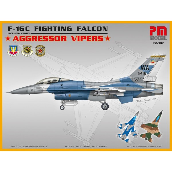 συναρμολογουμενα μοντελα αεροπλανων - συναρμολογουμενα μοντελα - 1/72 LOCKHEED MARTIN F-16 FIGHTING FALCON ''AGGRESSOR VIPERS'' ΑΕΡΟΠΛΑΝΑ