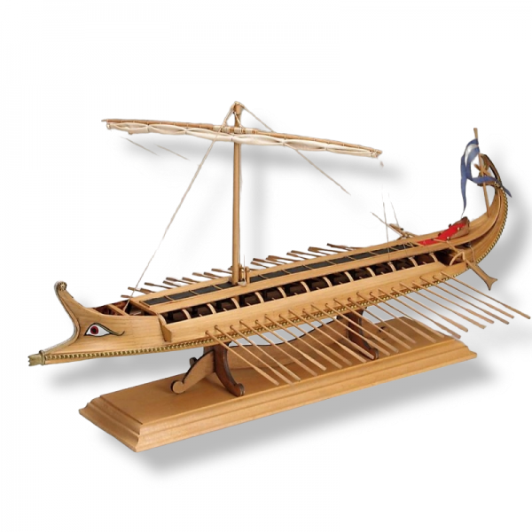 συναρμολογουμενα ξυλινα πλοια - συναρμολογουμενα μοντελα - 1/35 GREEK BIREME (Length 560mm) ΞΥΛΙΝΑ ΠΛΟΙΑ