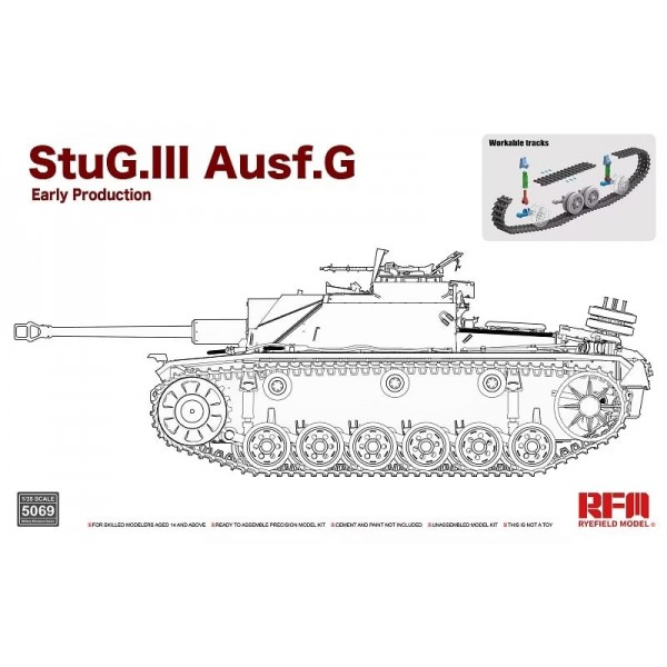 συναρμολογουμενα στραιτωτικα αξεσοιυαρ - συναρμολογουμενα στραιτωτικα οπλα - συναρμολογουμενα στραιτωτικα οχηματα - συναρμολογουμενα μοντελα - 1/35 StuG.III Ausf.G Early Production w/ Workable Track Links ΣΤΡΑΤΙΩΤΙΚΑ ΟΧΗΜΑΤΑ - ΟΠΛΑ - ΑΞΕΣΟΥΑΡ