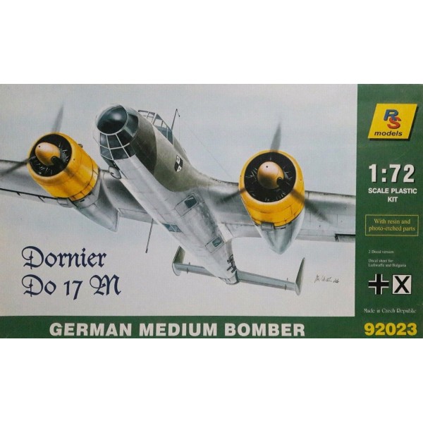 συναρμολογουμενα μοντελα αεροπλανων - συναρμολογουμενα μοντελα - 1/72 Dornier Do 17 M German Medium Bomber (with Resin & Photo-Etched Parts) ΑΕΡΟΠΛΑΝΑ