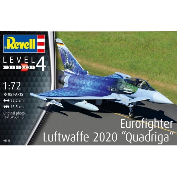 συναρμολογουμενα μοντελα αεροπλανων - συναρμολογουμενα μοντελα - 1/72 EUROFIGHTER LUFTWAFFE 2020 ''QUADRIGA'' ΑΕΡΟΠΛΑΝΑ