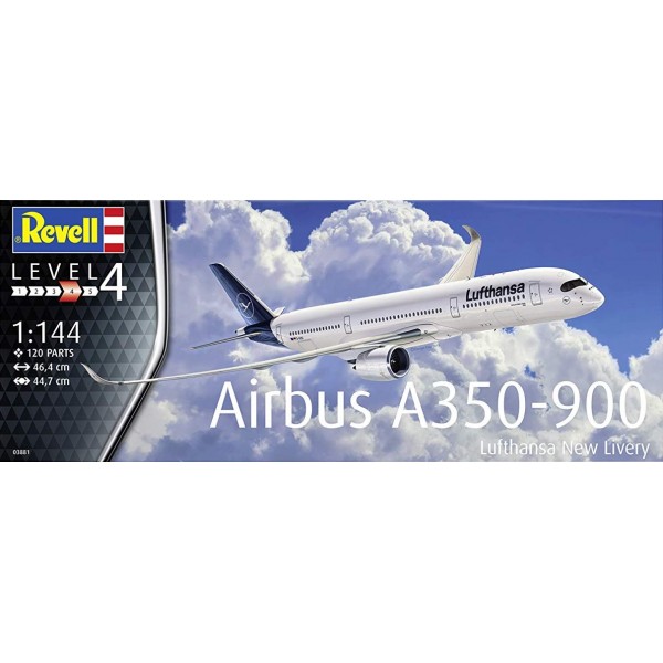 συναρμολογουμενα μοντελα αεροπλανων - συναρμολογουμενα μοντελα - 1/144 AIRBUS A350-900 Lufthansa New Livery ΑΕΡΟΠΛΑΝΑ