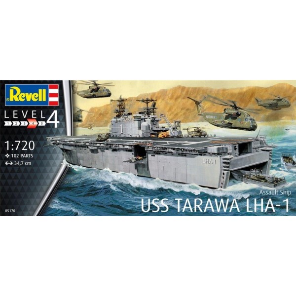 συναρμολογουμενα πλοια - συναρμολογουμενα μοντελα - 1/720 USS TARAWA LHA-1 ASSAULT SHIP ΠΛΟΙΑ