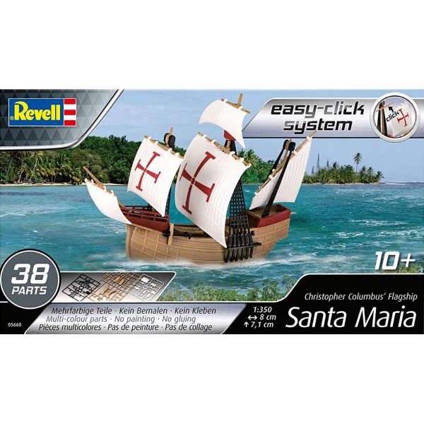 συναρμολογουμενα πλοια - συναρμολογουμενα μοντελα - 1/350 SANTA MARIA Cristopher Columbus 's Flagship (easy-click system) ΠΛΟΙΑ