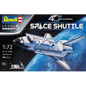 1/72 SPACE SHUTTLE 40th ANNIVERSARY (incl. 6 paints, 1 paint brush, 1 needle glue)