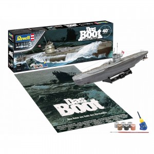 1/144 U96 Type VII C DAS BOOT Collector 's Edition 40th Anniversary (incl. 6 paints, 1 paint brush, 1 needle glue & Poster)