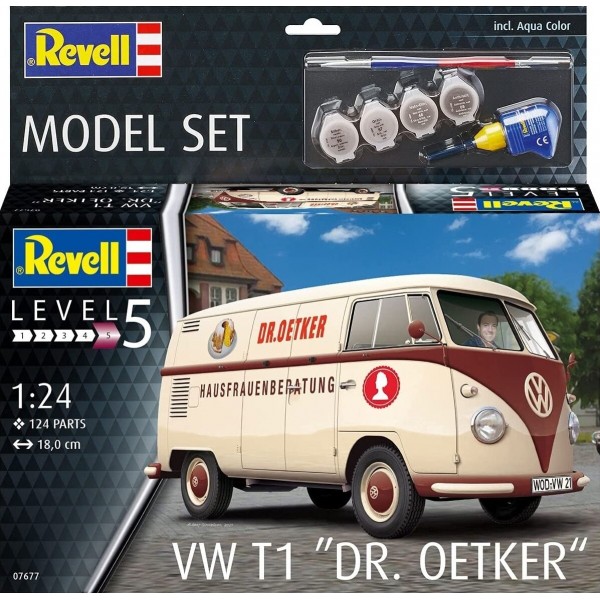συναρμολογουμενα πολιτικα οχηματα - συναρμολογουμενα μοντελα - 1/24 VW T1 ''DR.OETKER'' (incl. 4 paints, 1 paint brush, 1 needle glue) ΠΟΛΙΤΙΚΑ ΟΧΗΜΑΤΑ