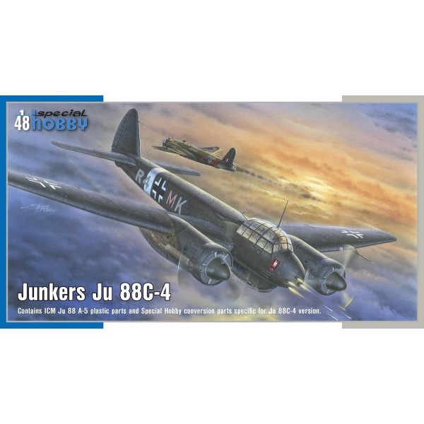 συναρμολογουμενα μοντελα αεροπλανων - συναρμολογουμενα μοντελα - 1/48 Junkers Ju 88C-4 Night Fighter (with Resin Parts) ΑΕΡΟΠΛΑΝΑ