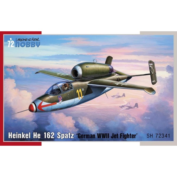 συναρμολογουμενα μοντελα αεροπλανων - συναρμολογουμενα μοντελα - 1/72 Heinkel He 162 Spatz ''German WWII Jet Fighter'' ΑΕΡΟΠΛΑΝΑ