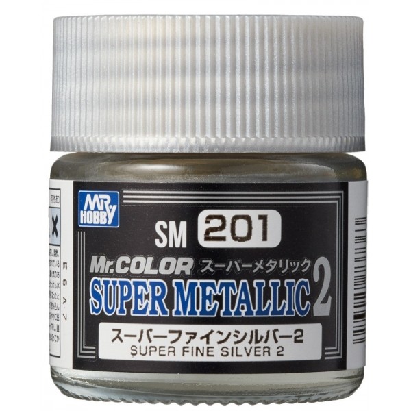 χρωματα μοντελισμου - Mr. COLOR SUPER METALLIC 2 - SUPER FINE SILVER 2 LACQUER